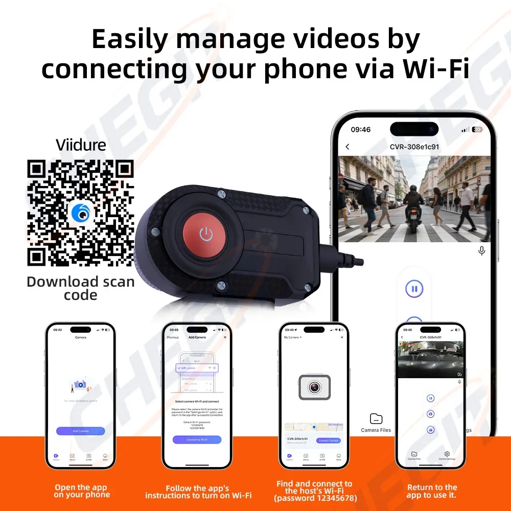 Motosiklet DVR 2K HD WiFi Su G - Photographic Memory incelemesi ve fiyatı