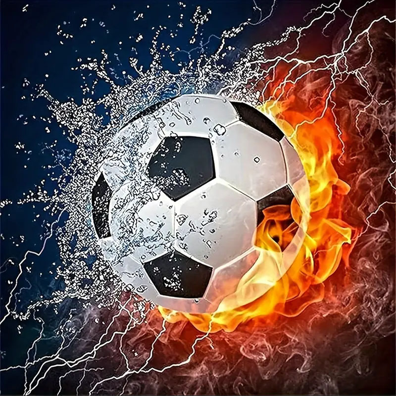 Bir dizi futbol elmas boyama s - Photography Geometry incelemesi ve fiyatı